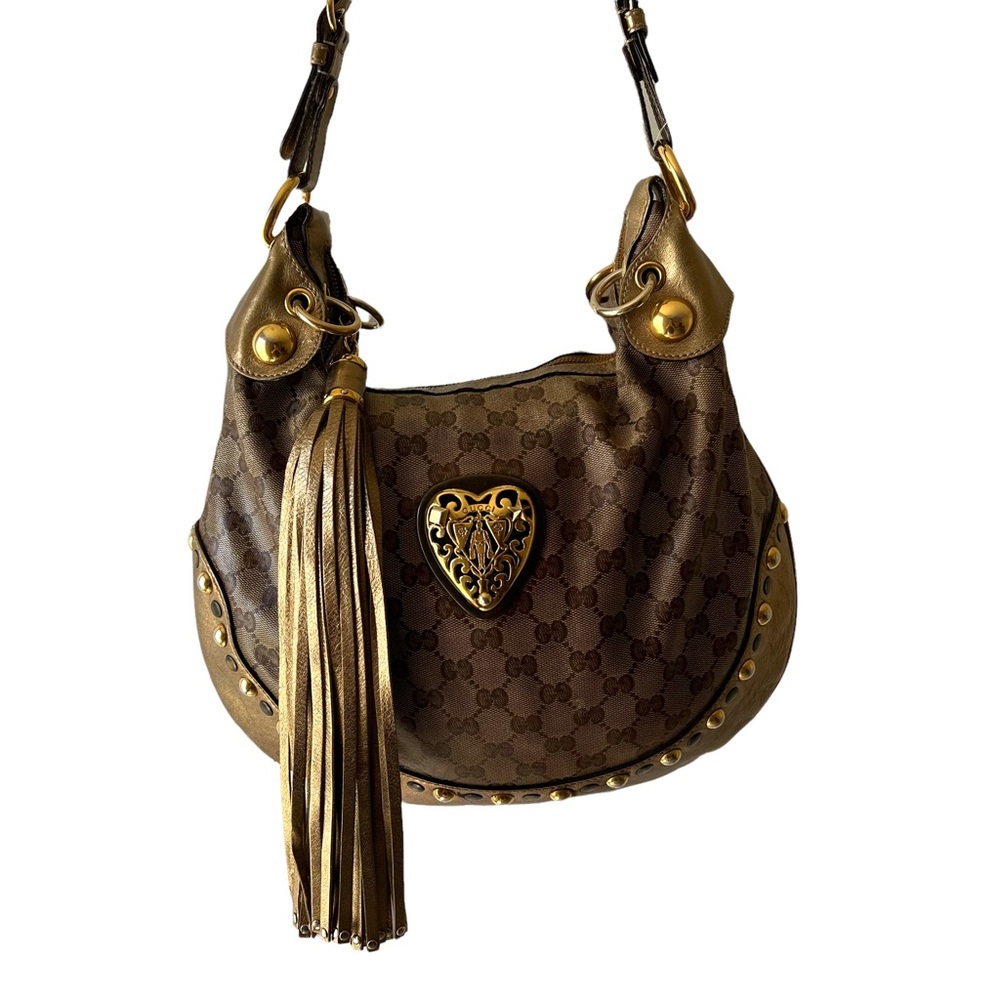 GUCCI
Crystal Monogram Babouska Hobo